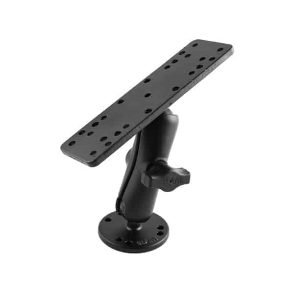 RAM 1" BALL MOUNT WITH RECTANGLE BASE & ROUND BASE