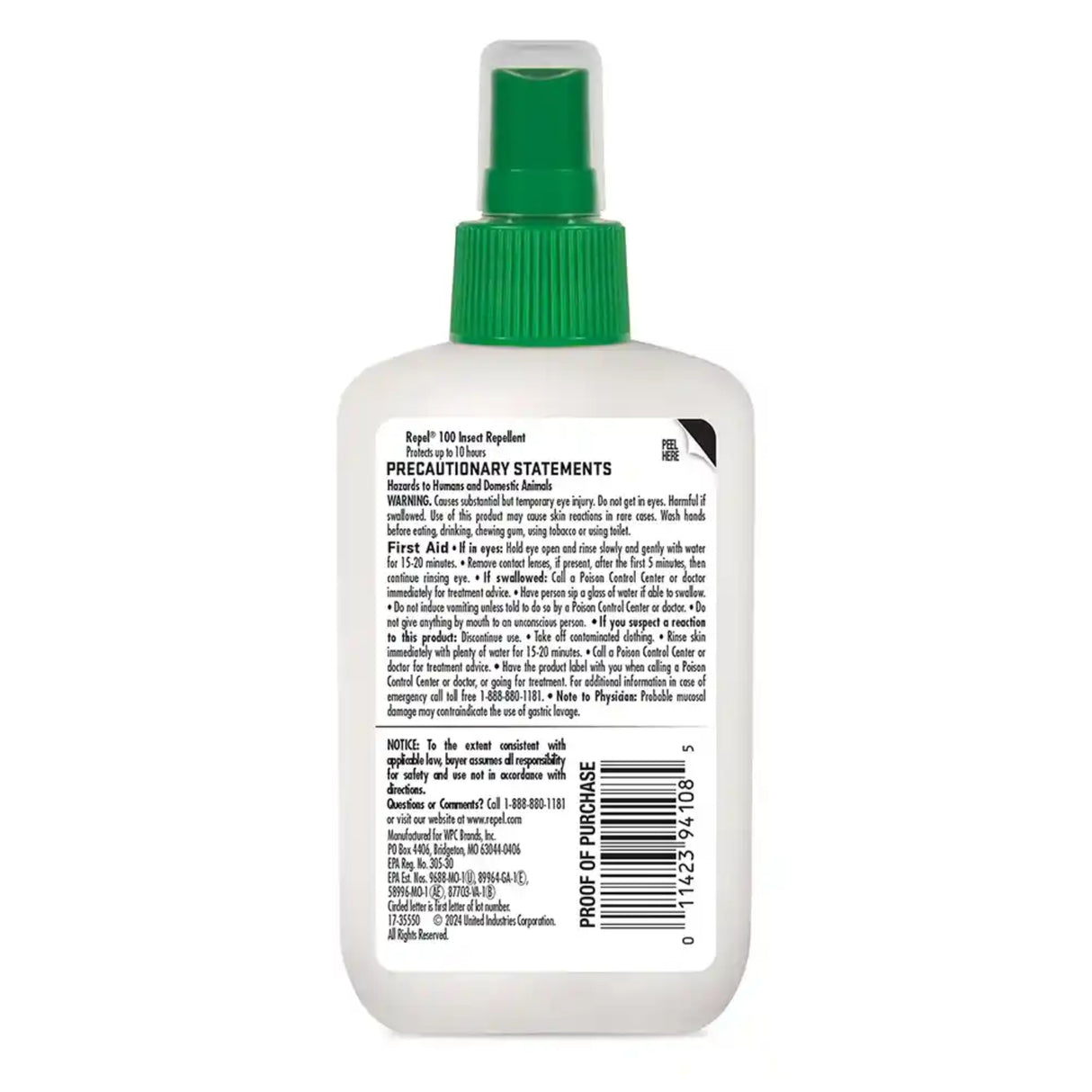 Repel 100 Insect Repellent Pump Spray 98.11% DEET