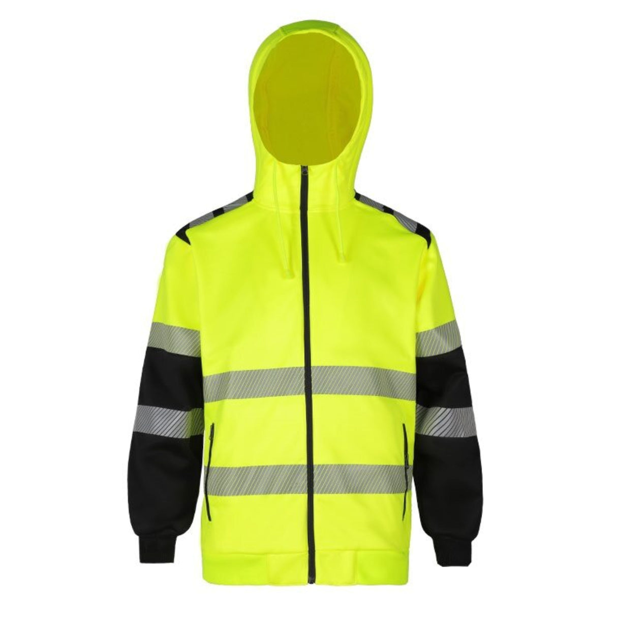 NKE Safety Polyester Hi-Viz Zip Hoodie