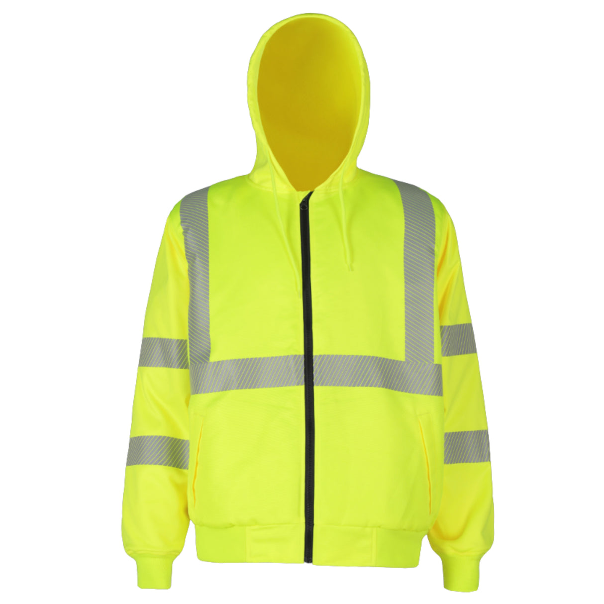 NKE Hi-Vis Full Zip Hoodie Yellow