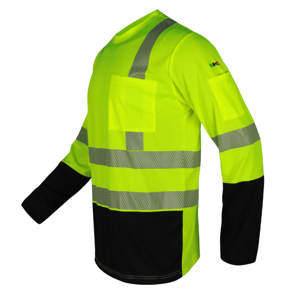 NKE L/S Reflective Shirt Segmented- Yellow