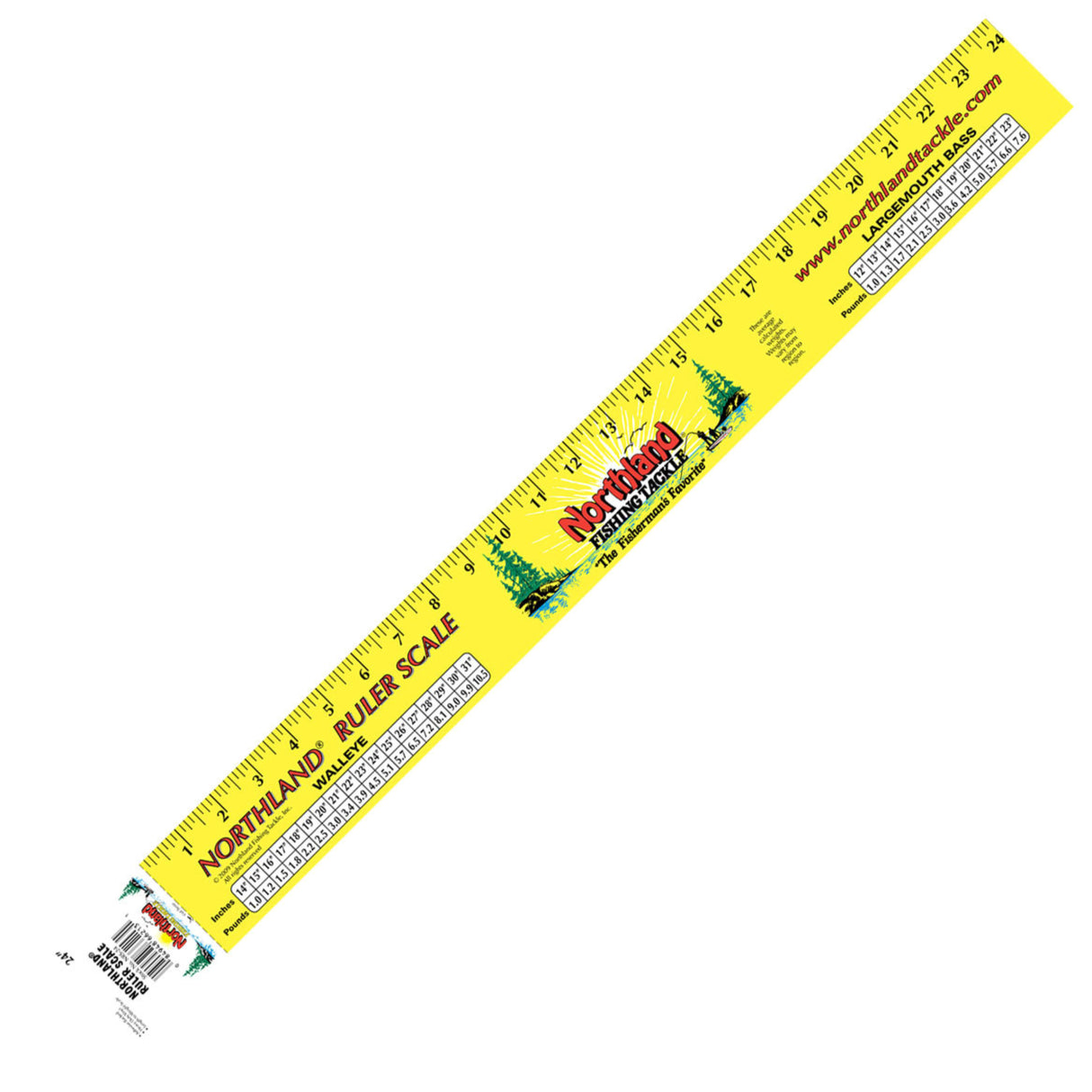 Team Northland Ruler Scale Yellow 24"