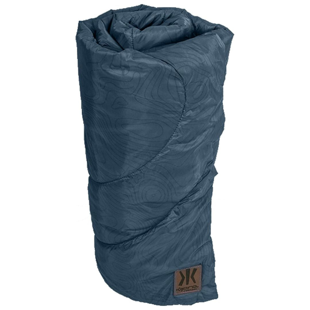 Denovo Kijaro Native Camp Quilt - Smoky Mountain Blue Topo
