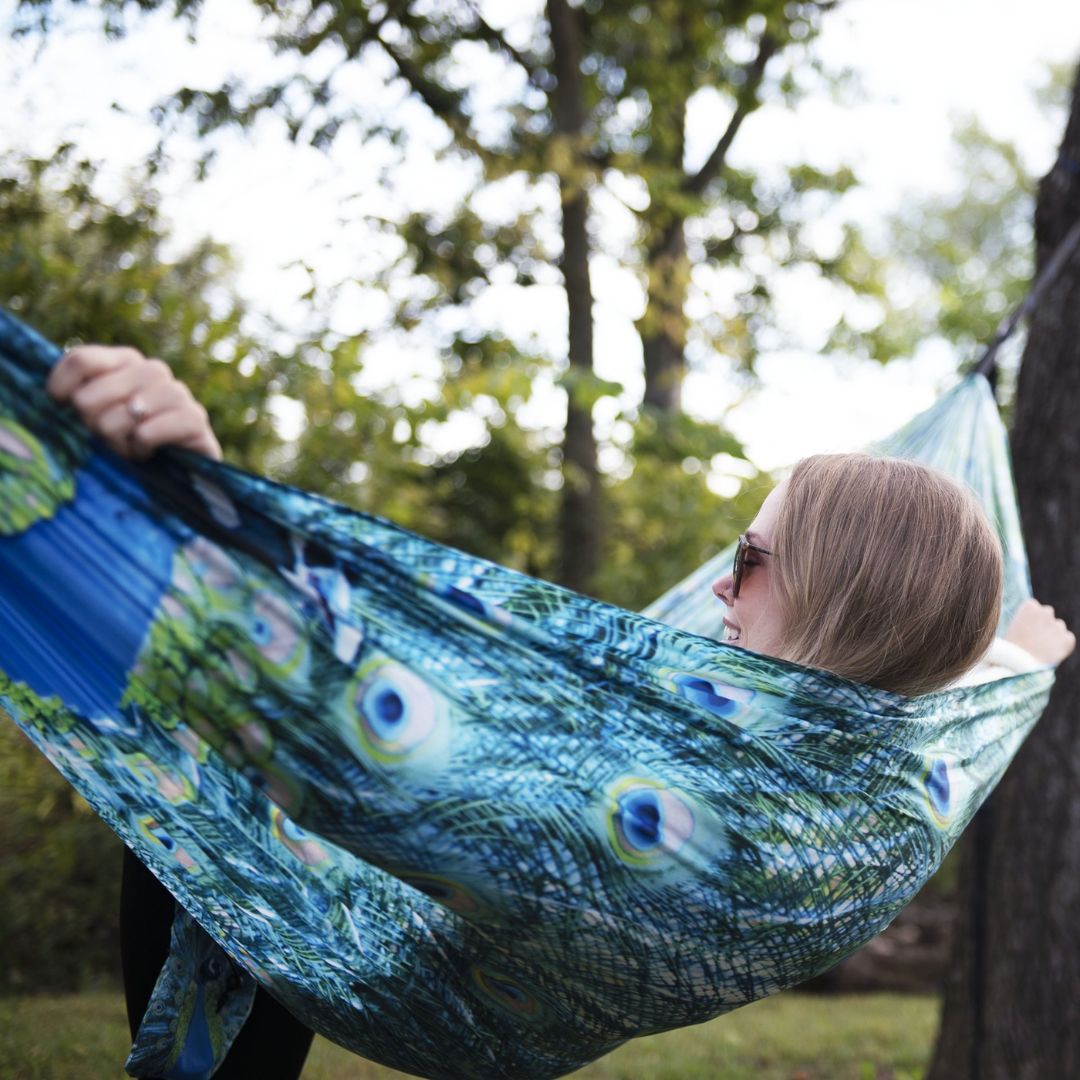 Denovo Equip 1P Photo Real Hammock - Peacock