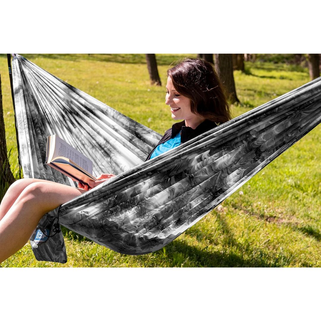 Denovo Equip 1P Craft Dyed Hammock - Recycled Poly - Black