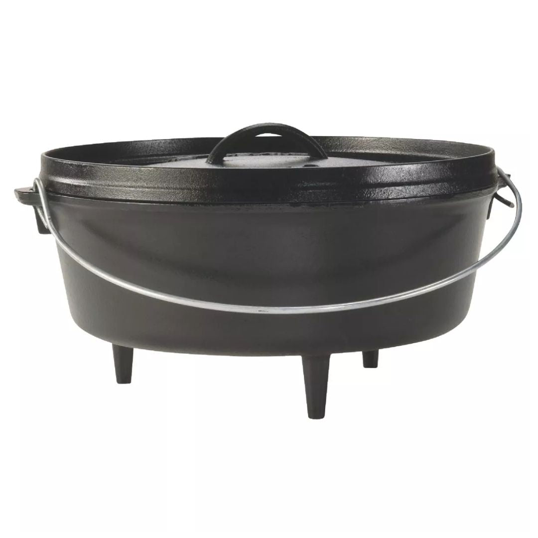 12 Inch / 8 Quart Cast Iron Deep Camp Dutch Oven
