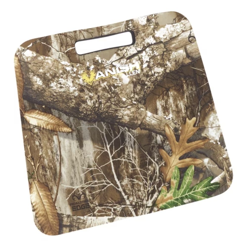 Vanish Foam Backless Cushion, 14" x 13" x 1", Realtree Edge Camo