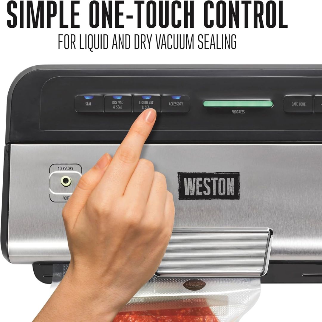 Weston Liquid & Dry Food Vac Sealer 11" with Date Stamp
