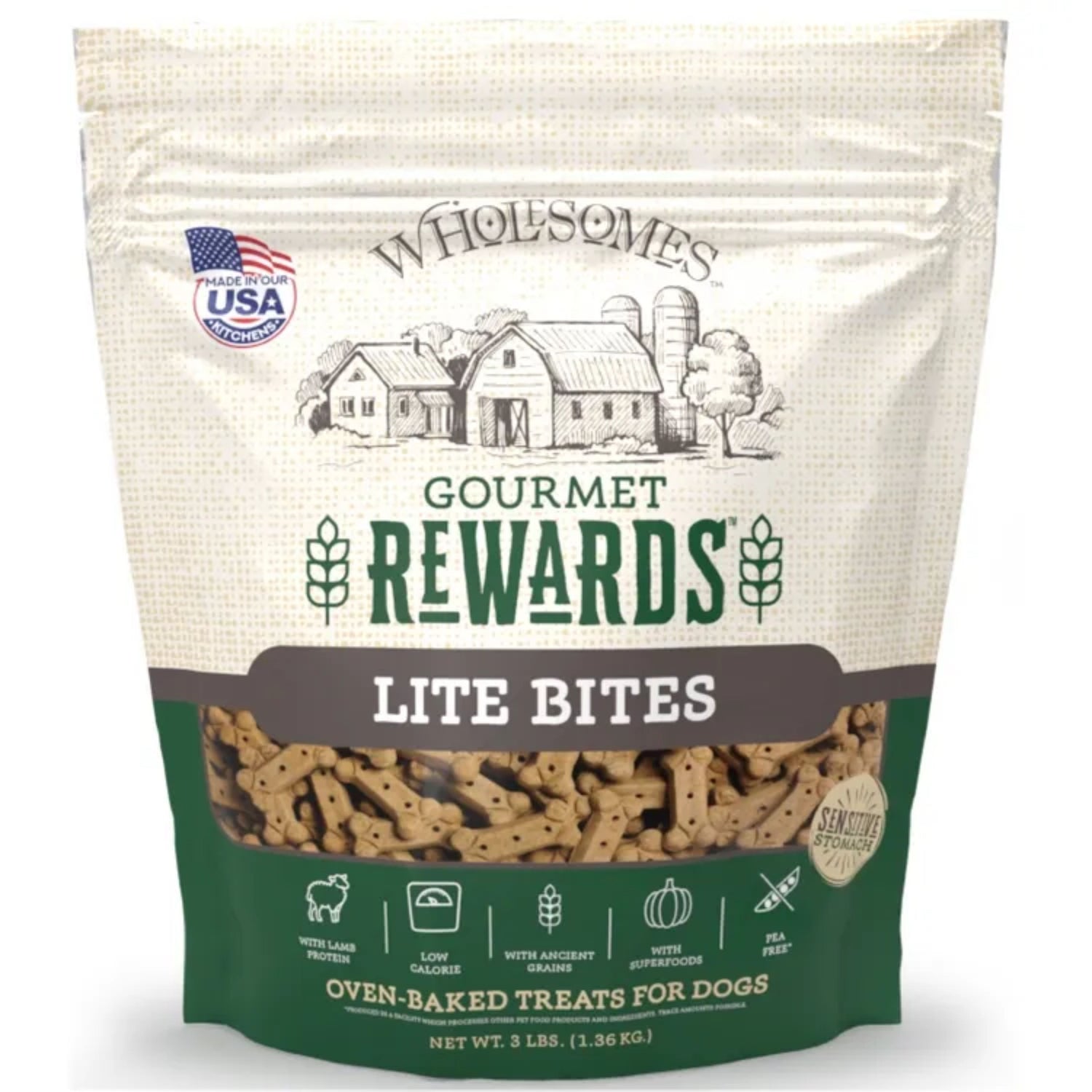 3Lb Wholesomes Rewards Lite Bites Biscuits