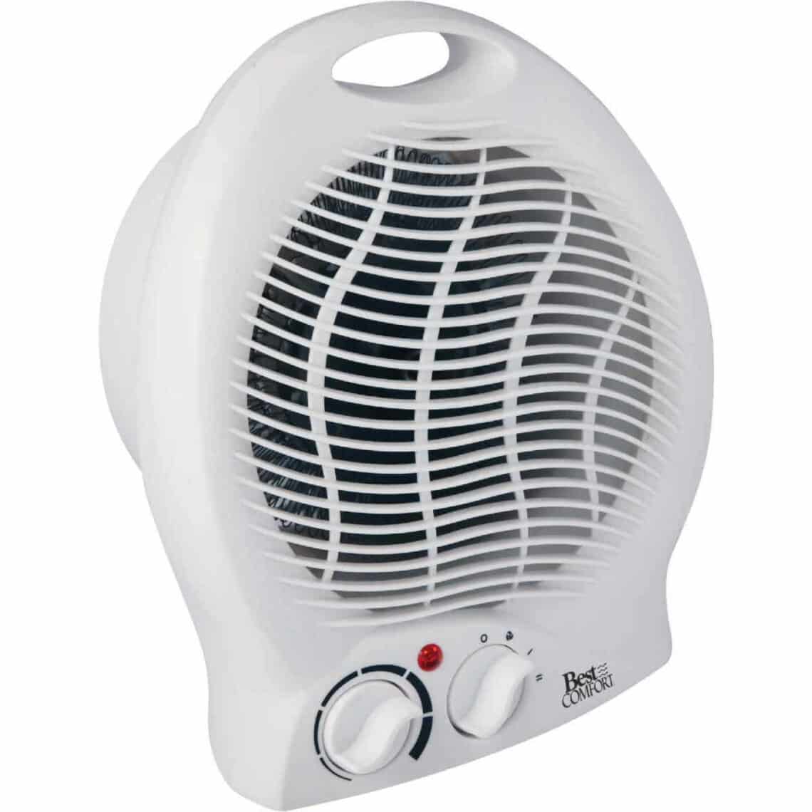 Best Comfort 750/1500-Watt Electric Fan-Forced Heater White