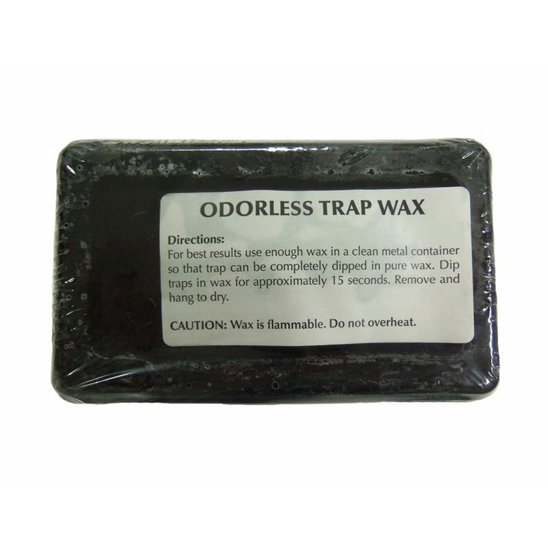 Black Odorless Trap Wax - 1lb Block