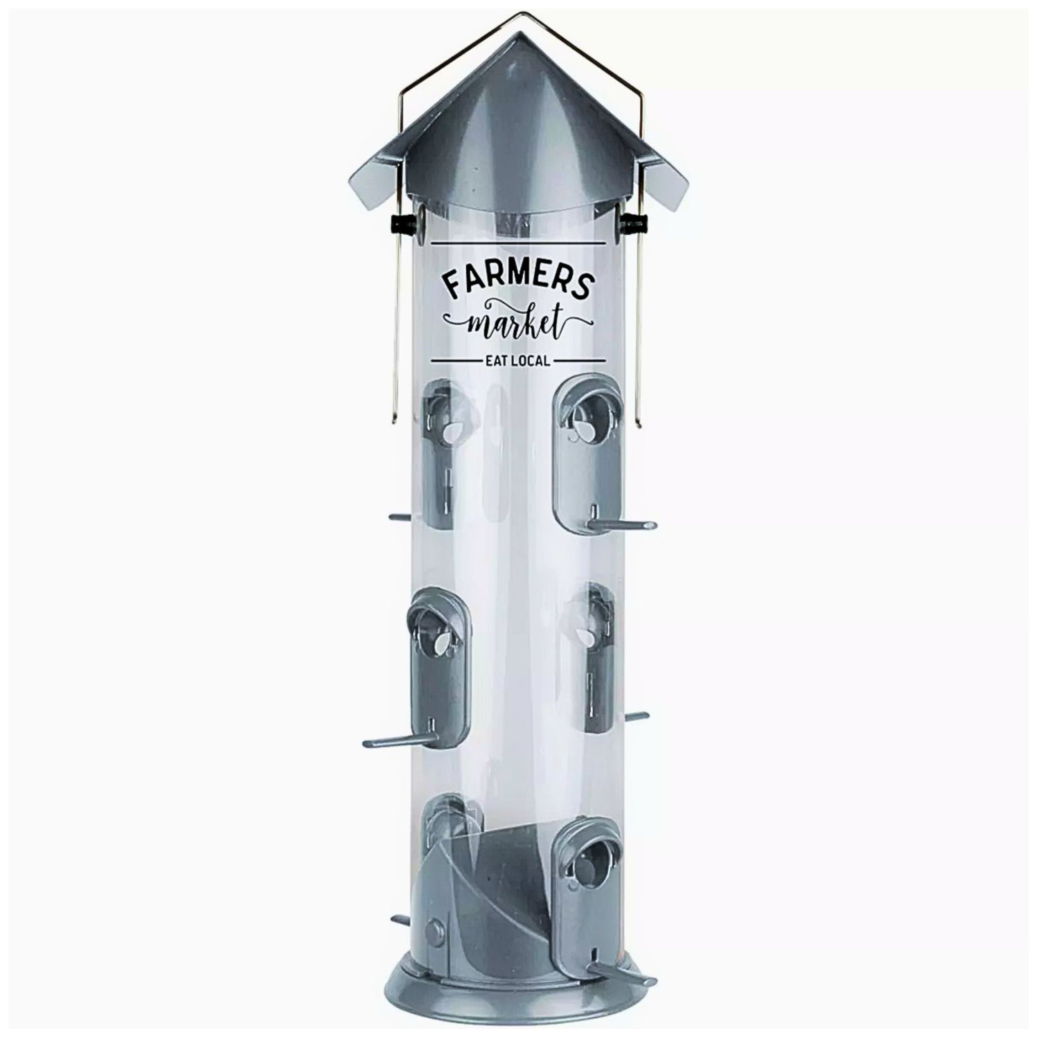 Nature's Way Plastic Farmhouse Deluxe Tube Bird Feeder