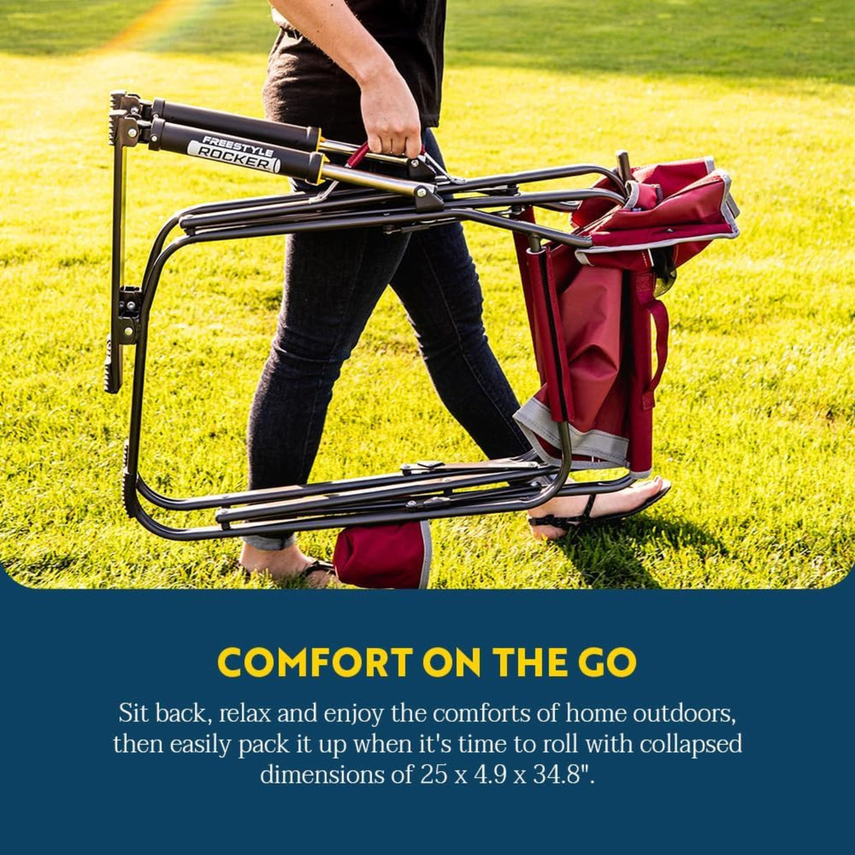 GCI Outdoors Freestyle Rocker Chair - Black