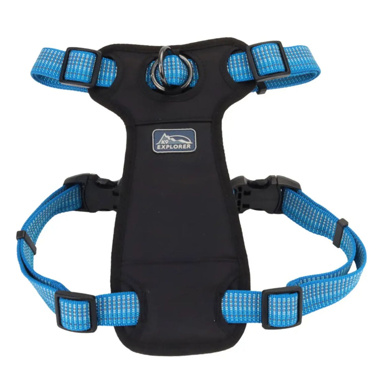 K9 Explorer Brights Reflective Front-Connect Harness - Lake Medium