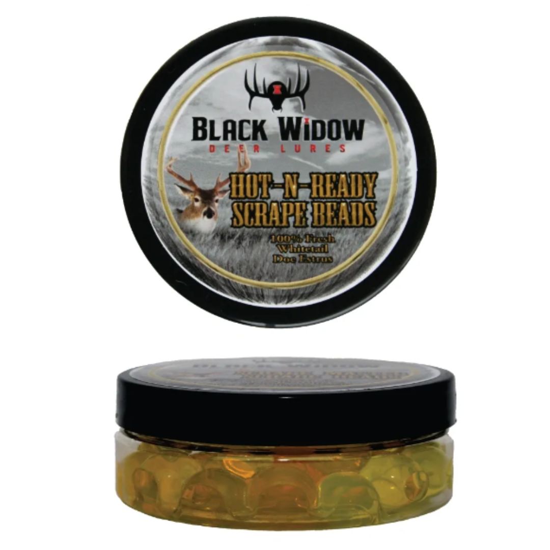 Black Widow Deer Lures Hot-N-Ready Scrape Beads 2oz
