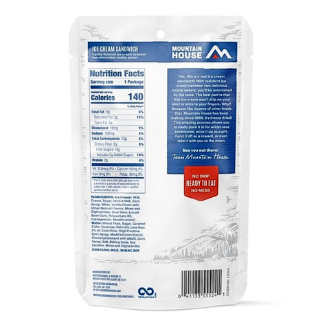 Mountain House Vanilla Ice Cream Sandwich