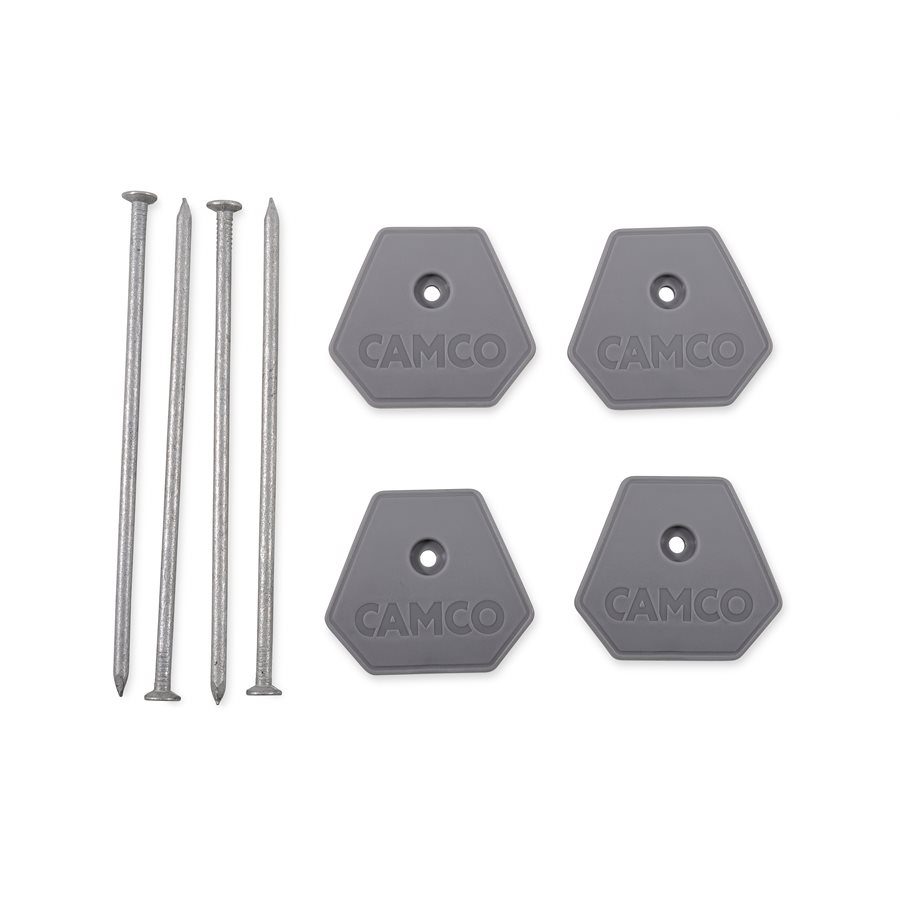 Camco RV Low-Profile Awning Mat Anchors W/ Hold-Down Nails