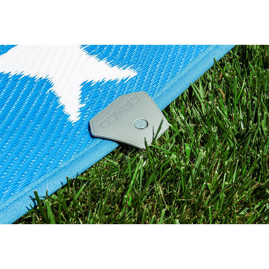 Camco RV Low-Profile Awning Mat Anchors W/ Hold-Down Nails