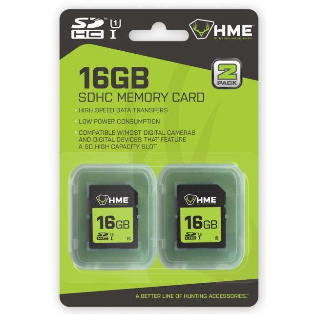 HME SDHC Memory Card 16GB - 2 Pk