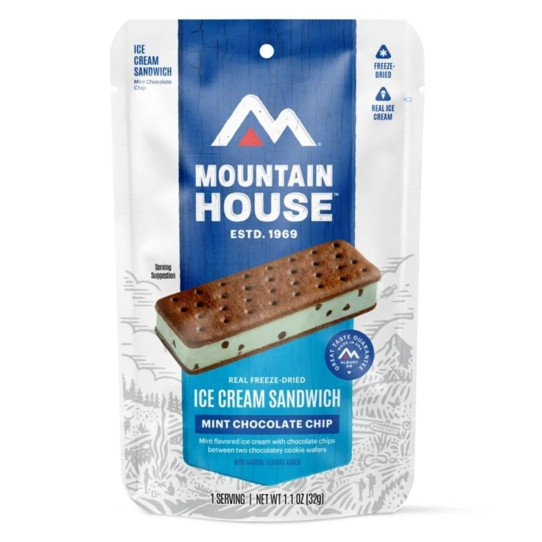 Mountain House Mint Chocolate Chip Ice Cream Sandwich
