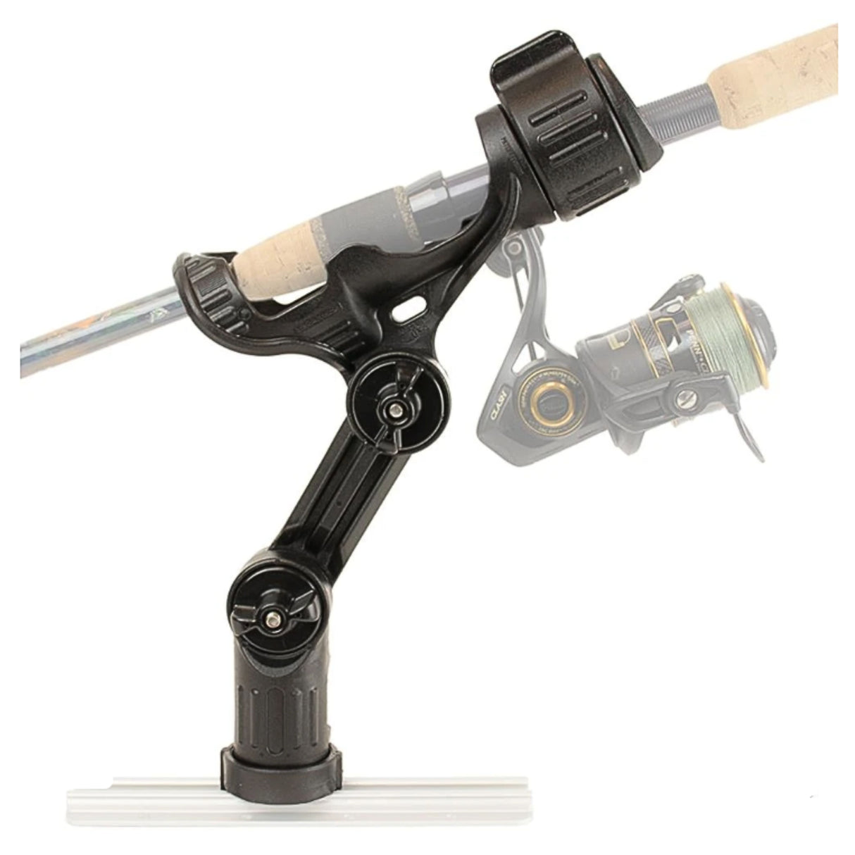 YakAttack Omega Pro Rod Holder with LockNLoad Track Mounting Base