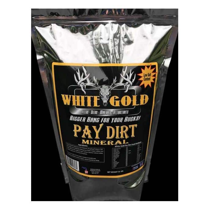 White Gold Pay Dirt Mineral Deer Attractant