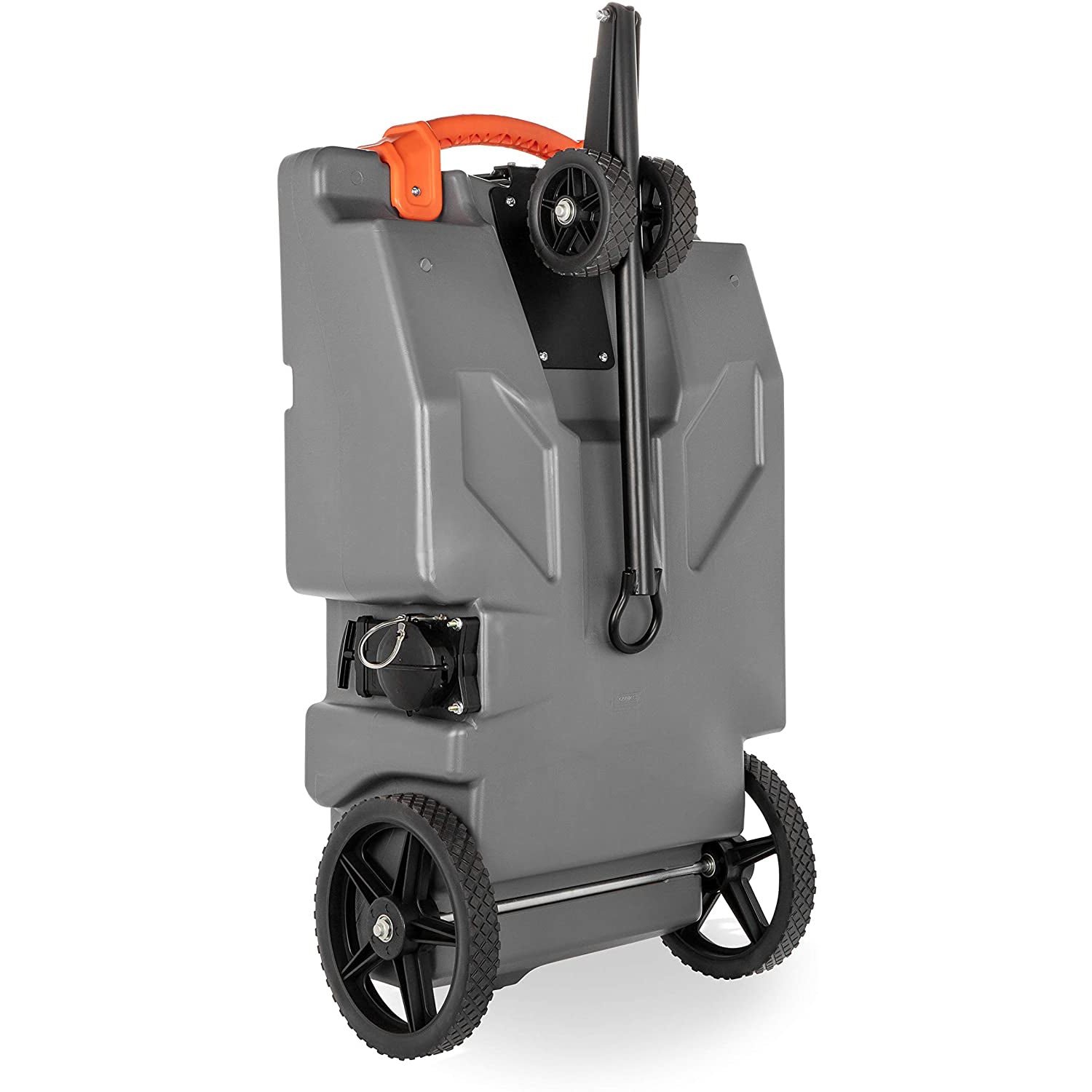 Camco Rhino Heavy Duty 36 Gallon Portable Waste Holding Tank W/ Steerable Wheels