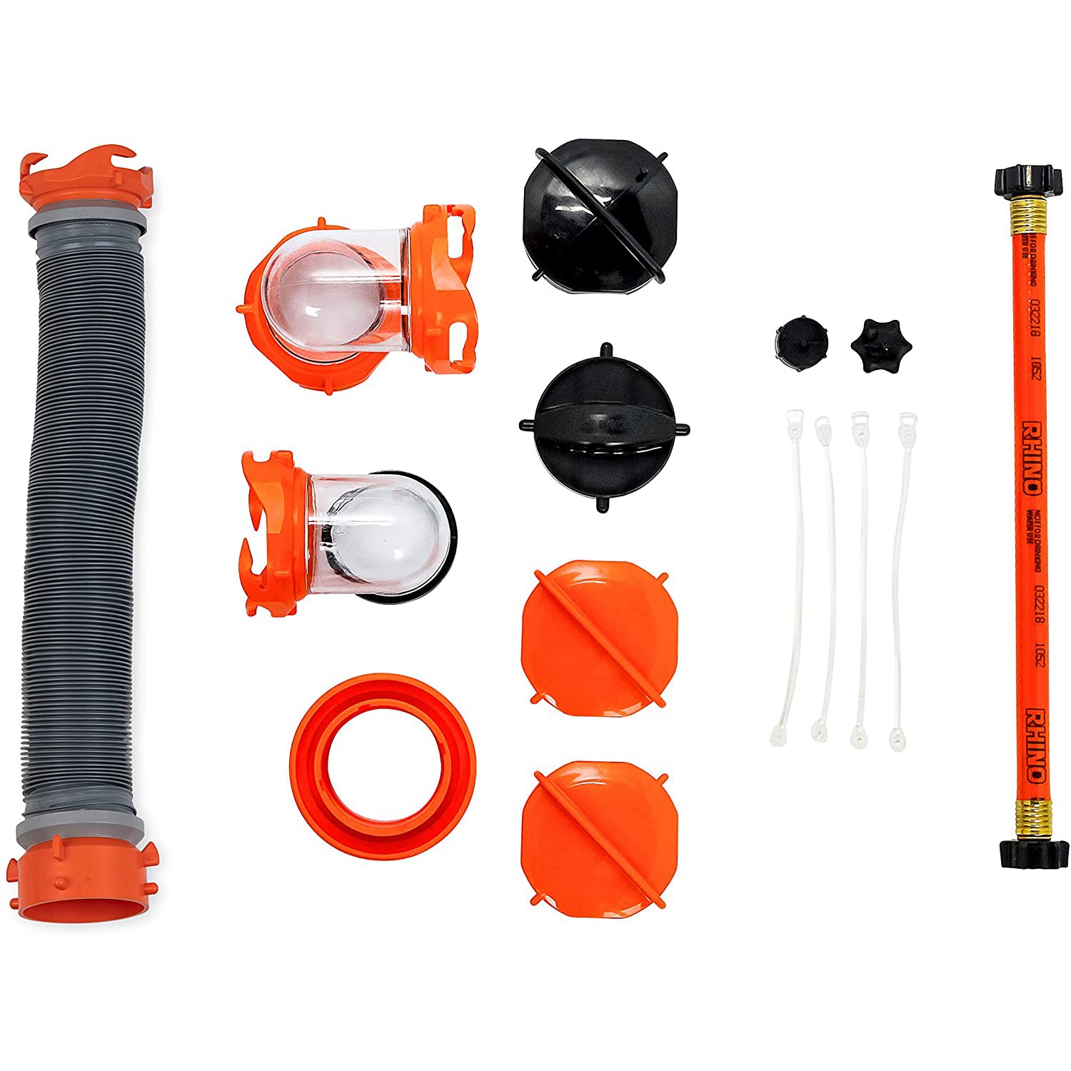 Camco Rhino Heavy Duty 36 Gallon Portable Waste Holding Tank W/ Steerable Wheels