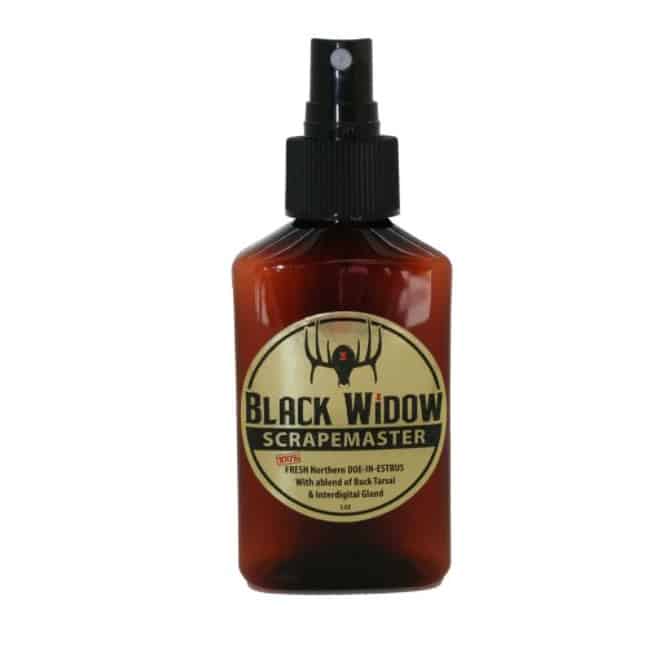 Black Widow - Scrapemaster Northern Whitetail Lure - 3oz