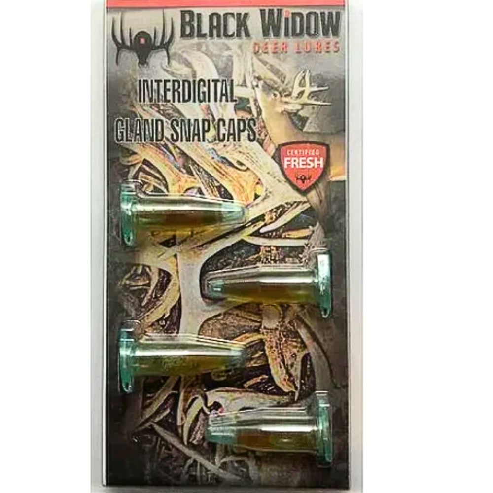 Black Widow Interdigital Gland Snap Cap 4pk.