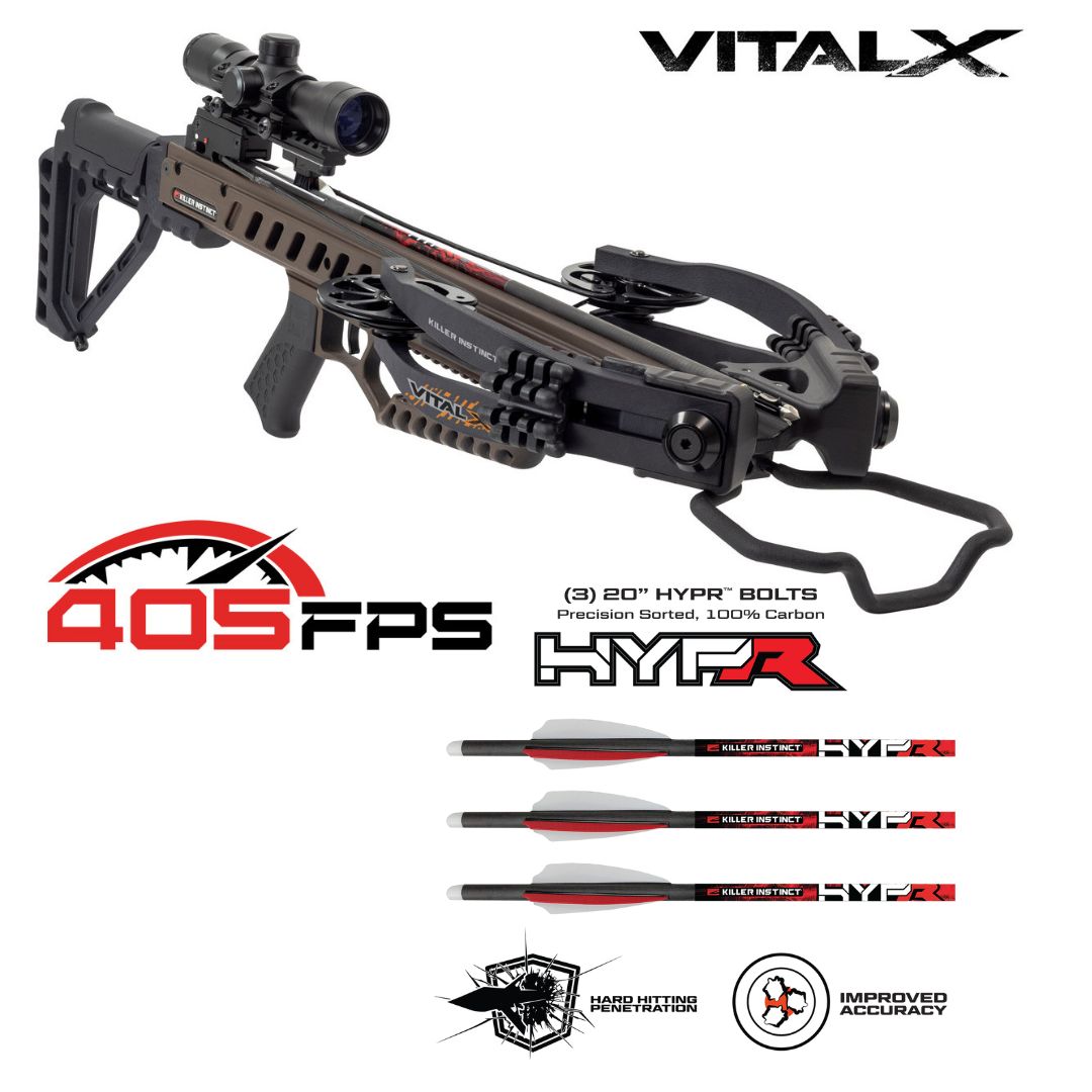 Killer Instinct Vital-X 430 Pinconning Paralyzer Crossbow Pkg