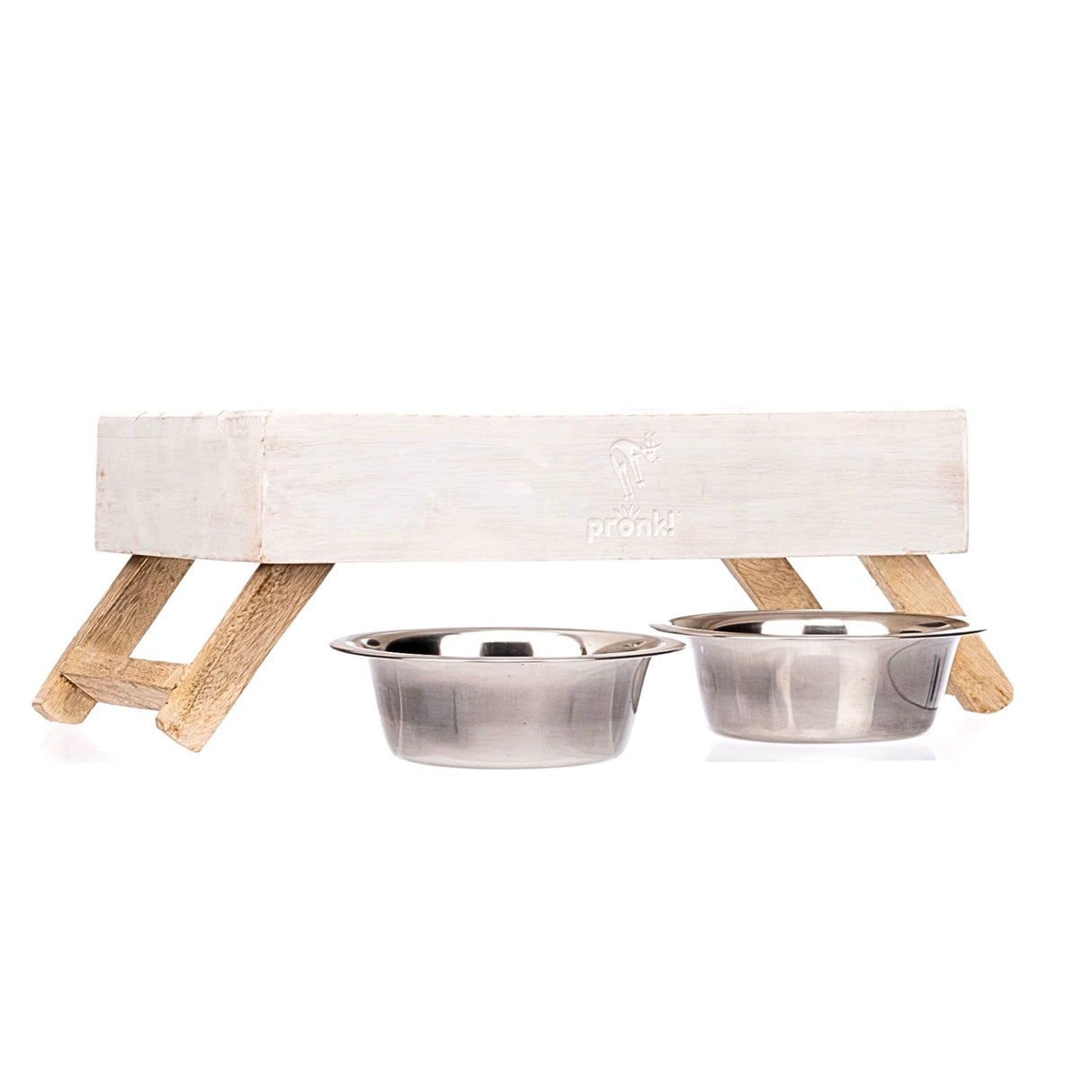 Pronk 5.5" Small Whitewash Adjustable Feeder