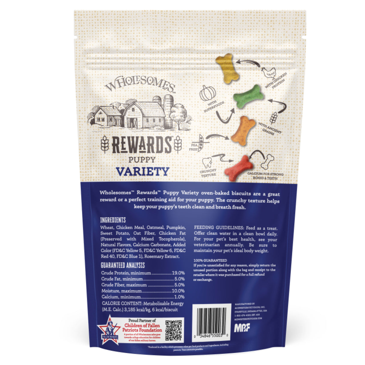 2Lb Wholesomes Reward Puppy Variety Biscuit