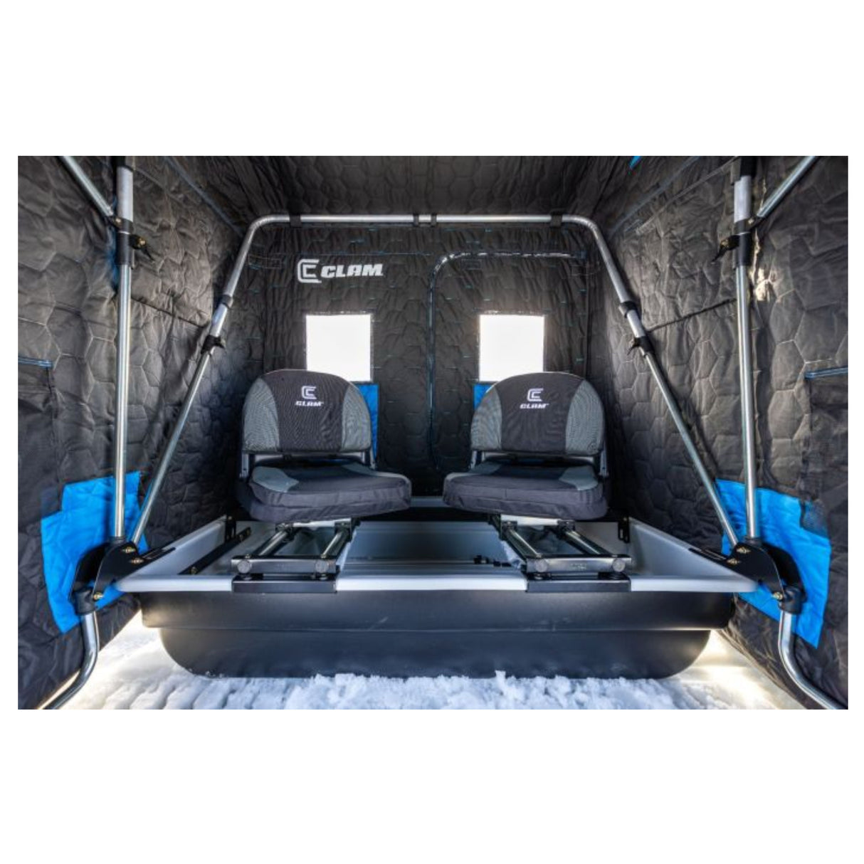 Clam Yukon XT Thermal 2 Person Flip Over Ice Shelter