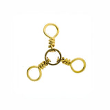 Eagle Claw 3-Way Swivel Brass Size 10