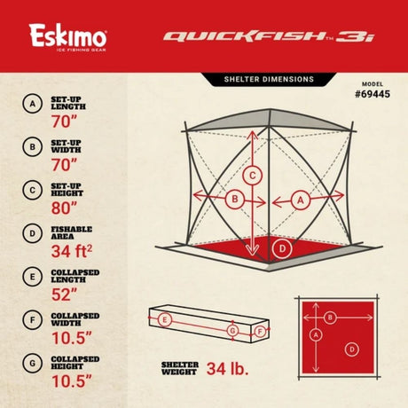 Eskimo Quickfish 3i Insulated Hub 69445