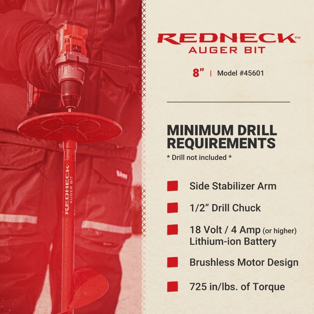 Eskimo 8" Redneck Bit 45601 (Drill Adaptive)