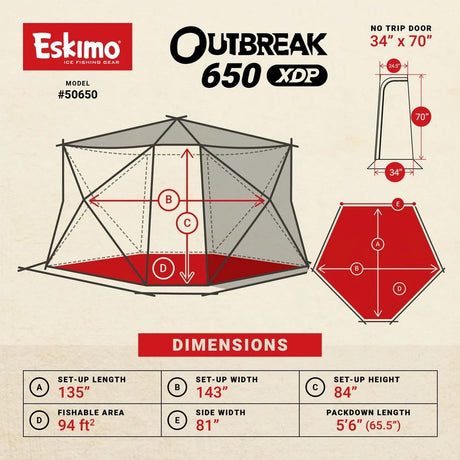 Eskimo Outbreak 650XDP Insulated Pop-up Shelter