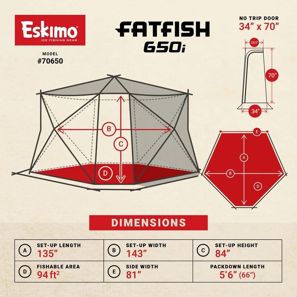 Eskimo FatFish 650i Insulated Pop-up Portable Shelter