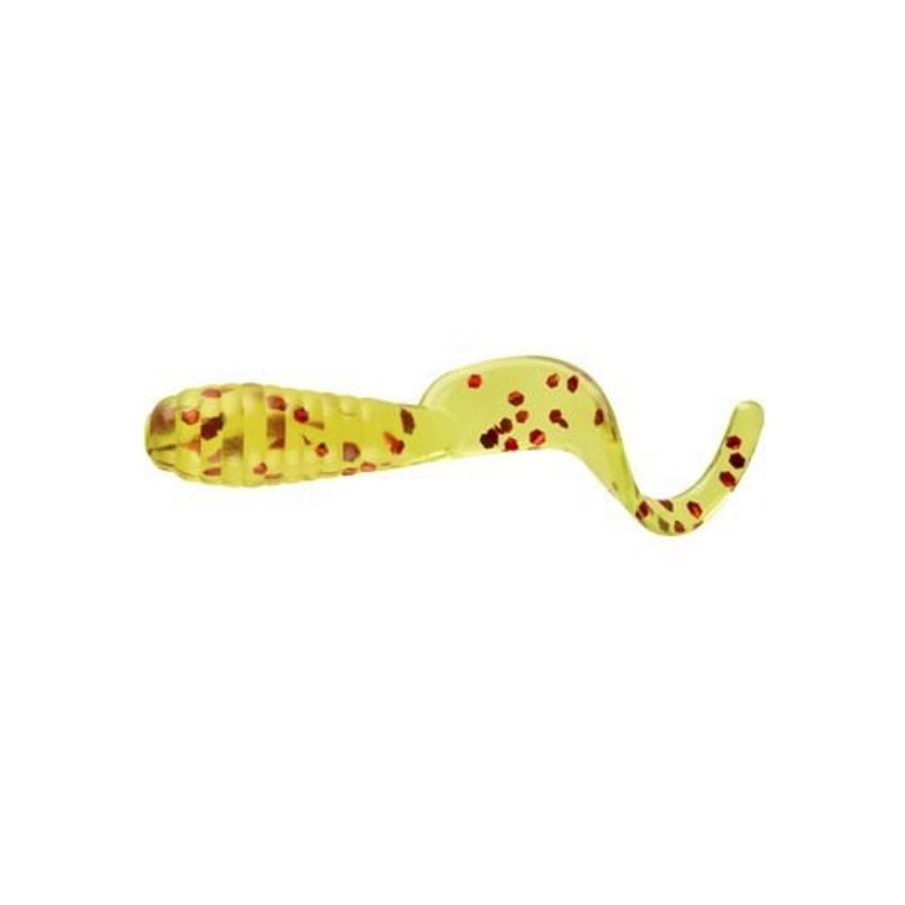 Mister Twister 1" Lil' Bit Chartreuse/Red Flake LB20-10RS