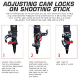 Allen Axial Shooting Stick and Monopod - Extends up to 61-inch