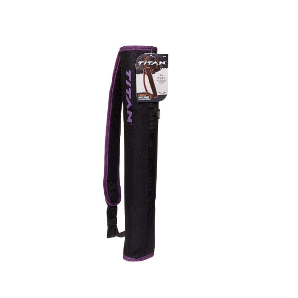Titan by Allen Co. Compact Back & Shoulder Arrow Quiver (Black/Purple) #7038