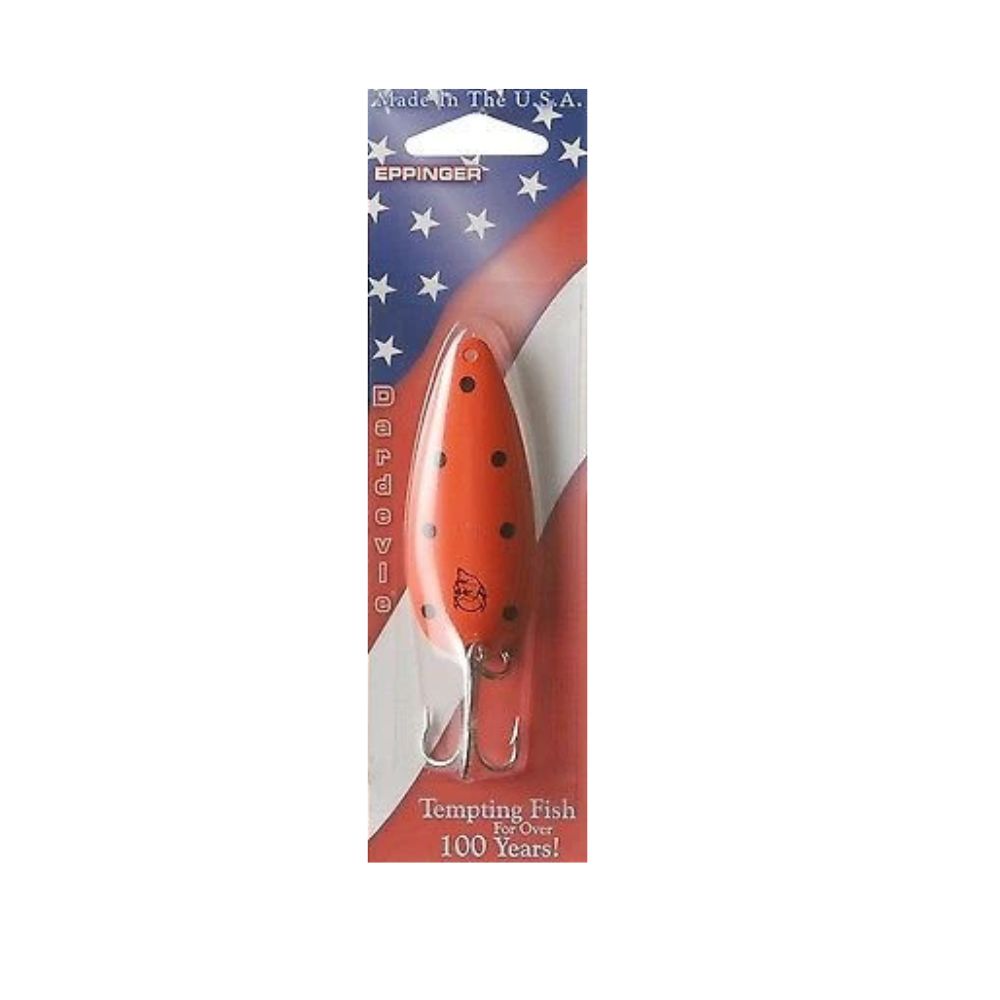 Dardevlet - Orange/Black Dot 3/4oz Brass Back