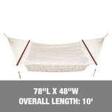 10' Island Rope Hammock 80x48'' Wide