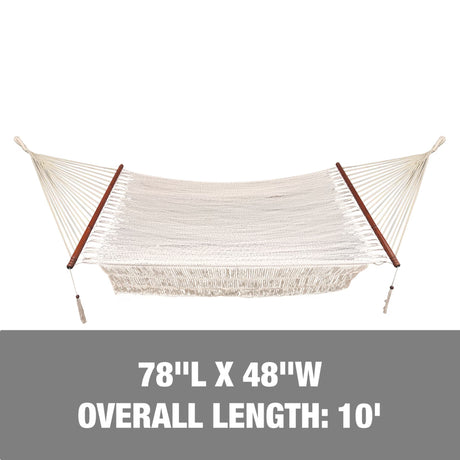 10' Island Rope Hammock 80x48'' Wide
