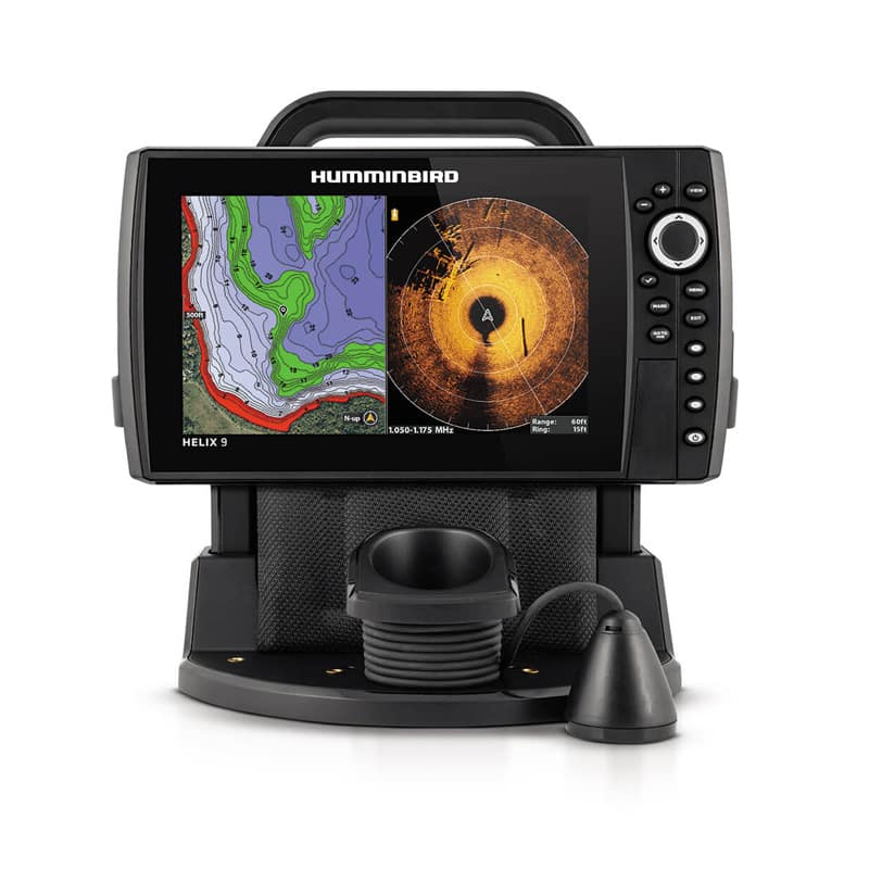 Humminbird Ice Helix 9 MSI+ GPS G4N Mega 360 Bundle