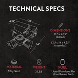 Gas One Spyder Collapsible Butane Stove (Orange)