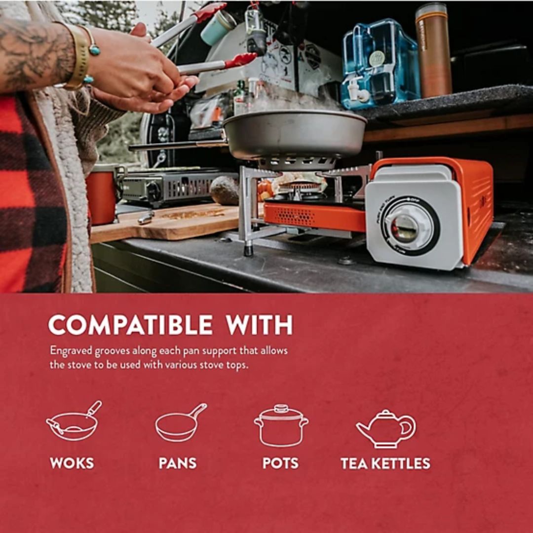 Gas One Spyder Collapsible Butane Stove (Orange)