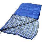 WFS Sleeping Bag 4lb Polyester/Flannel - Blue