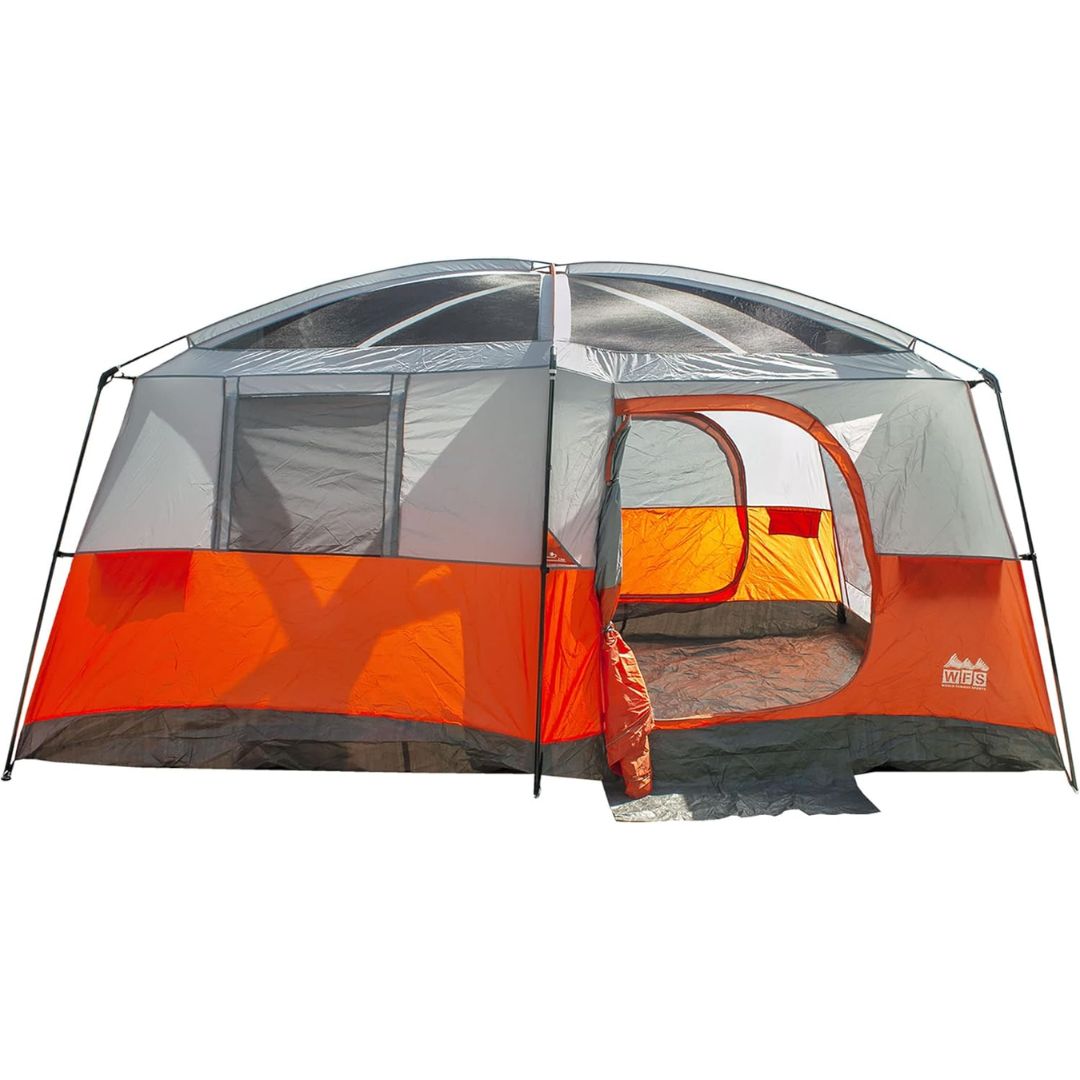 WFS Deluxe 2 Room 8 Person Camping Tent